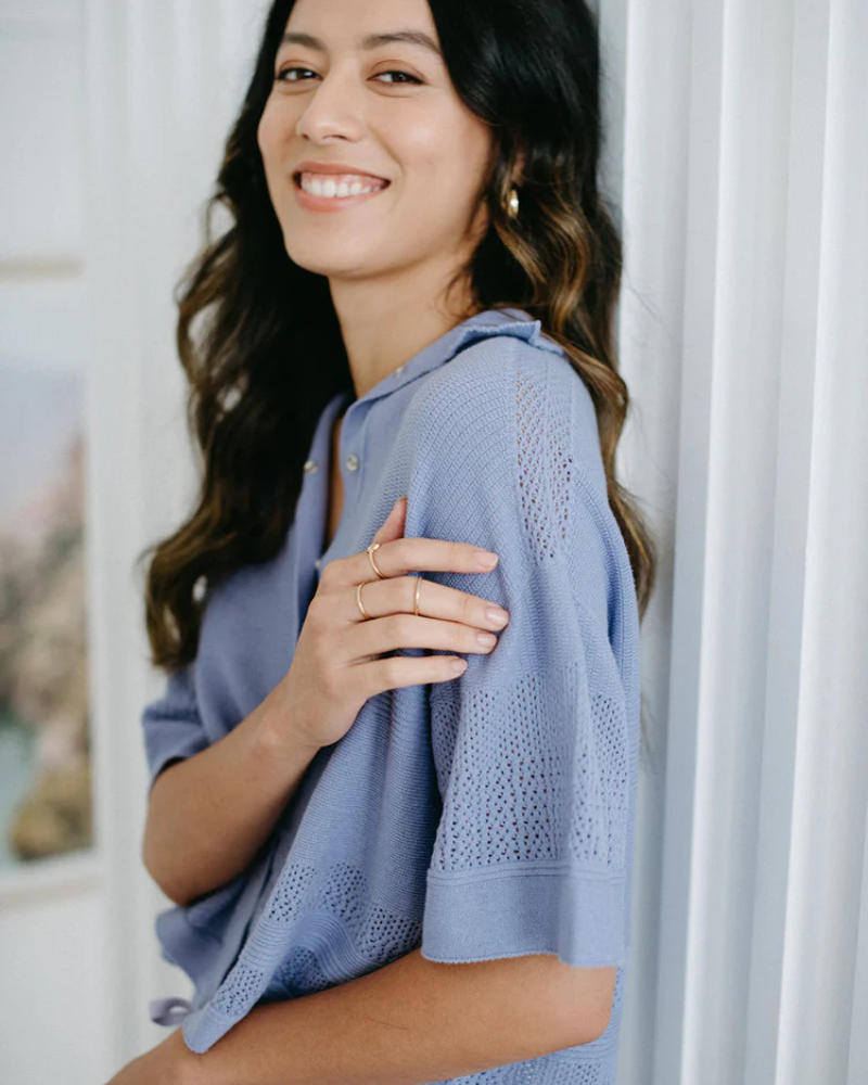 SOL - Knit Cropped Shirt