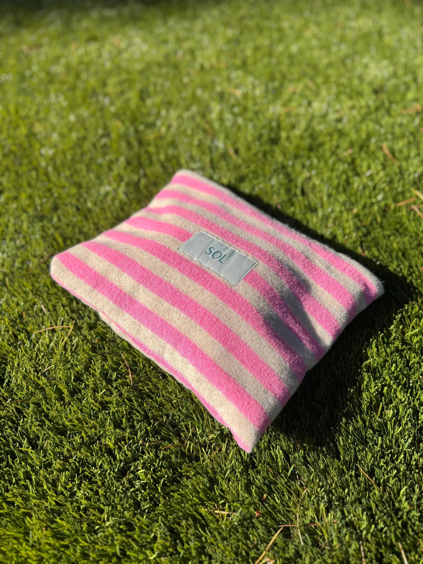 SOL - *STRIPED* Terry Zipper Pouch