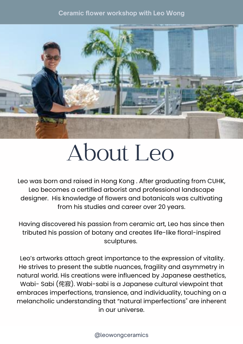 Botanical Plate Workshop with Leo Wong (Sept)