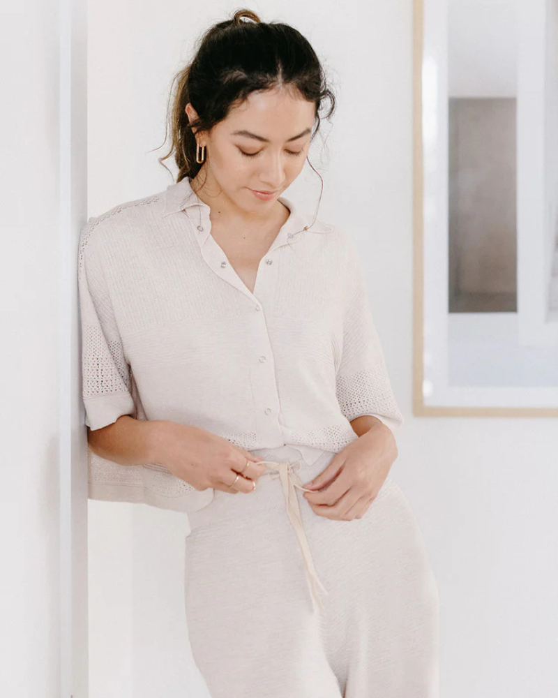 SOL - Knit Cropped Shirt
