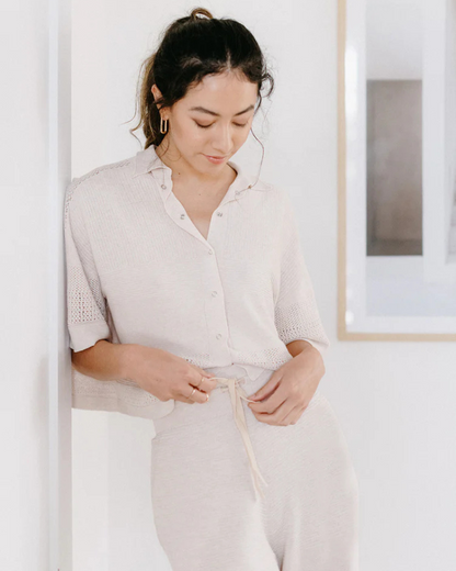 SOL - Knit Cropped Shirt