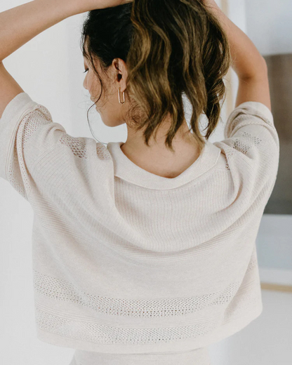 SOL - Knit Cropped Shirt