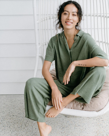 SOL - Knit Cropped Shirt