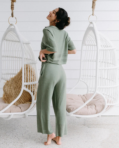 SOL - Knit Cropped Shirt