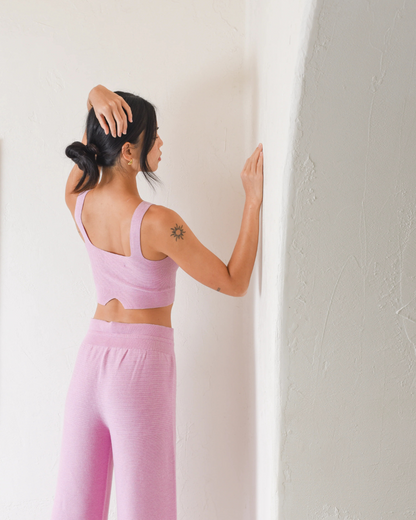 SOL - Knit V-Neck Cropped Tank